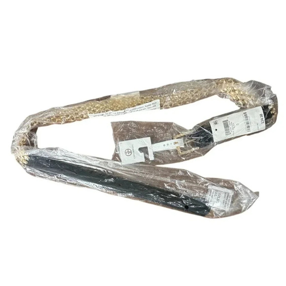 Giani Bernini Metal Link Belt, Black, Small - Picture 4 of 6